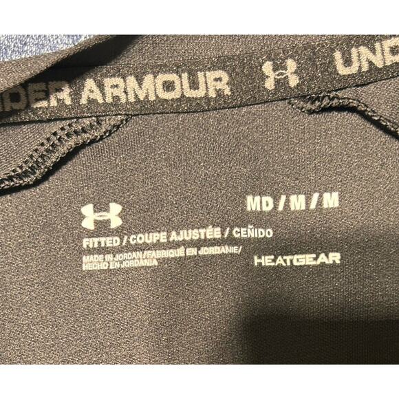 Under Armour Shirt Men’s Medium The Rock Blood Sweat Respect Long Sleeve Fitted - Picture 3 of 6